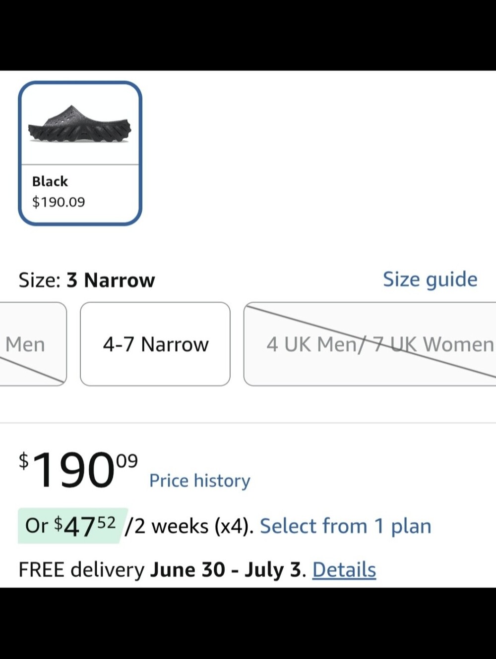 Black Super Comfort Crocs